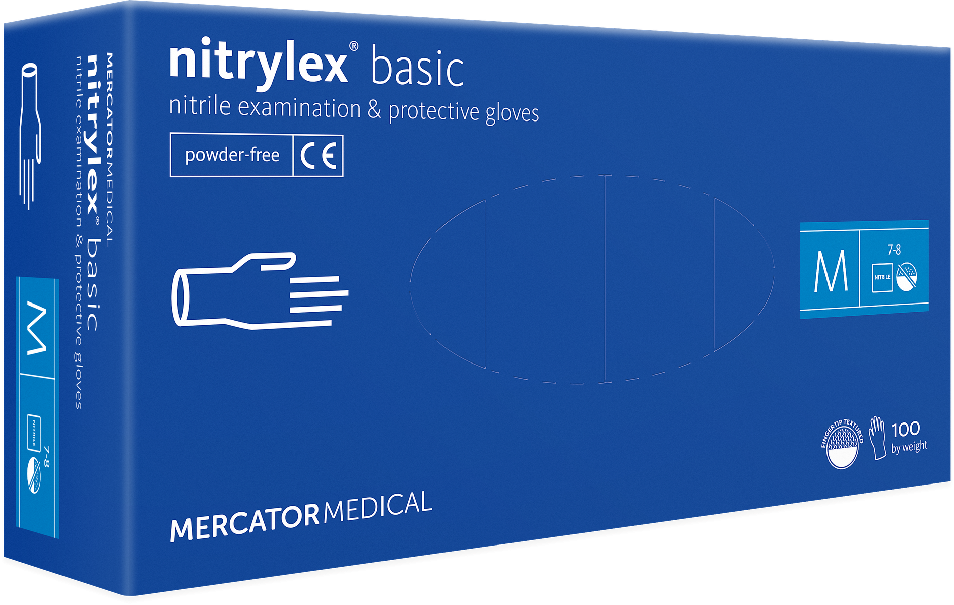Nitrilové rukavice nitrylex® basic | bez púdru | 100 ks